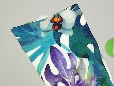 materiał granatowy na metry: Apaszka/chusta unisex w tropikalny wzór - Wzór: roślinny, tropikalne — 4