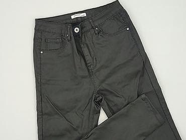 czarne cargo pull and bear: Jeansy damskie, rozmiar M — 1