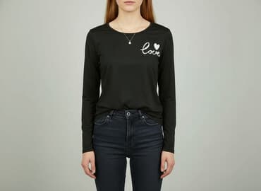 bluza z czerwonym napisem: Bluzka damska, rozmiar M — 7