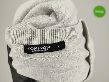 sweter szary: Tom Rose, Sweter damski, rozmiar XL — 5