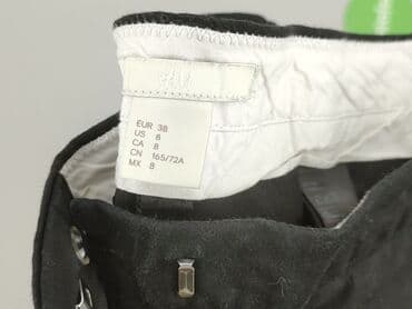 hm krótkie spodenki czarne: H&M, Spodnie materiałowe damskie, rozmiar M — 4