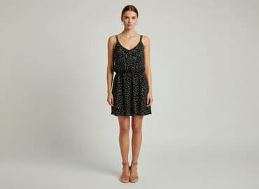 czarna sukienka z długim rękawem sinsay: Sinsay, Sukienka damska, rozmiar S — 6