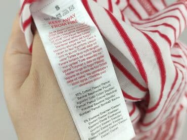 bluzki w paski z serduszkiem: T-shirt damski, rozmiar S — 6