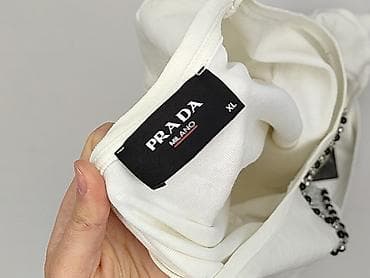 bluzki dalmatynczyk: Prada, T-shirt damski, rozmiar XL — 7