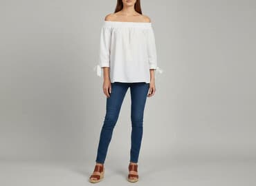 bluzki z rękawem 3 4 orsay: Orsay, Bluzka damska, rozmiar S — 1