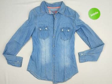 jeansy z asymetrycznym zapieciem: Koszula damska, rozmiar S — 2