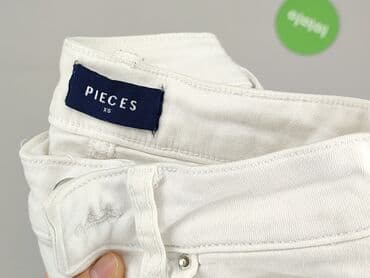dżinsy białe: Pieces, Jeans for women, size XS — 5