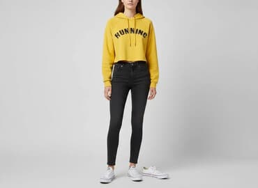 bluzy dla przyjaciółek: Gina Tricot, Bluza z kapturem damska, rozmiar XS — 1