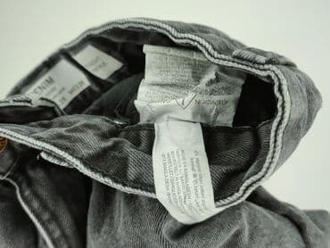 bordowe woskowane spodnie: Bershka, Jeansy dla mężczyzn, XL — 5