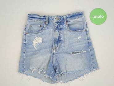 krótkie spodenki z wysokim stanem poszarpane: H&M, Szorty damskie, rozmiar S — 3