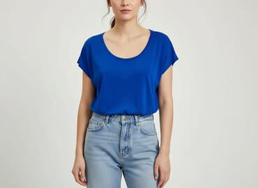 koszulka z szerokimi rękawami: Zara, T-shirt damski, rozmiar S — 6