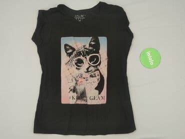 koszulka z kotem sinsay: T-shirt damski, rozmiar S — 2