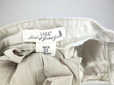 hermes biale klapki: H&M L.O.G.G., Spodnie materiałowe damskie, rozmiar S — 5