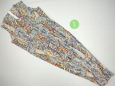 ponczo c: Kombinezon damski bez rękawów, wzorzysty - Fason: długi kombinezon z — 2