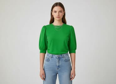 pepco zielona sukienka: Shein, Bluzka damska, rozmiar S — 6