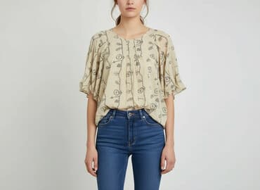 hm bluzki z krótkim rękawem: New Look, Bluzka damska, rozmiar M — 8