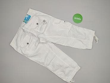 spodni: White, Spodnie 3/4 damskie, rozmiar L — 3