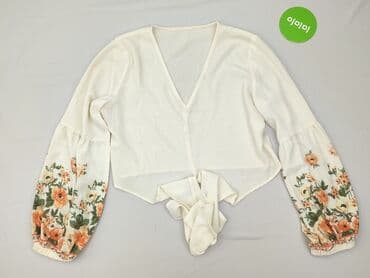 beżowe buty na koturnie ccc: Shein, Bluzka damska, M — 2