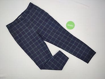 pattern opinie: Męskie spodnie w granatową kratę - Krój: klasyczny, z lekko zwężaną — 2