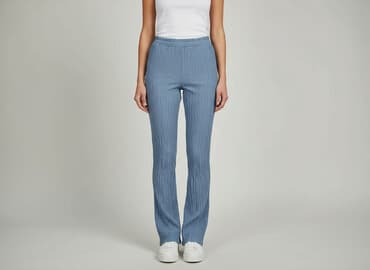 krótkie spodenki z szerokimi nogawkami: Zara, Spodnie materiałowe damskie, rozmiar XS — 6