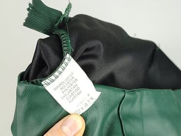 spódnice eko skóra zielone: Spodnie materiałowe damskie, rozmiar L — 4