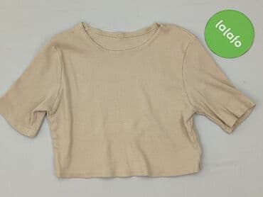 bluzki prążkowane białe: Top damski, rozmiar One size — 2