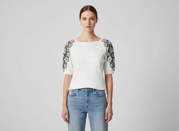 orsay, koszula damska, rozmiar s stan: używany rozmiar: s kolor: biały wady: wymaga czyszczenia dodatkowe informacje: należy pamiętać, że pomiary są wykonywane przez program, błąd może wynosić do 2 cm sposób dopasowa: Orsay, Women's blouse, size S — 1