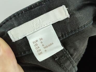 legginsy woskowane wysoki stan: H&M, Women`s trousers, size S (EU 36) — 4