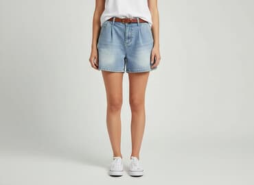 szorty jeansowe damskie szare: Szorty damskie, rozmiar L — 6