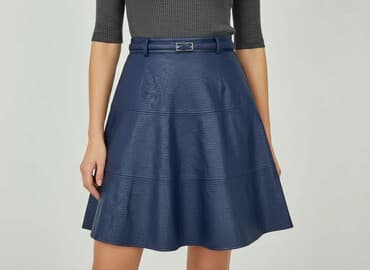 jeansowe trapezowe spódniczka: Trussardi, Spódnica damska, rozmiar L — 8