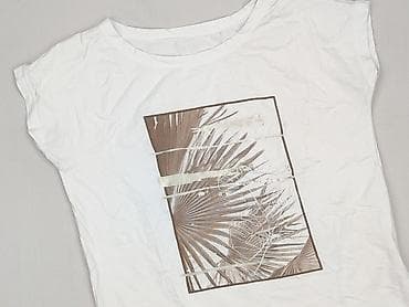 bluzki basic z dekoltem v: T-shirt damski, rozmiar L — 1