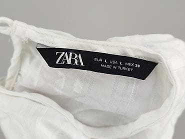 biale bluzki haftowane: Zara, Bluzka damska, rozmiar L — 5