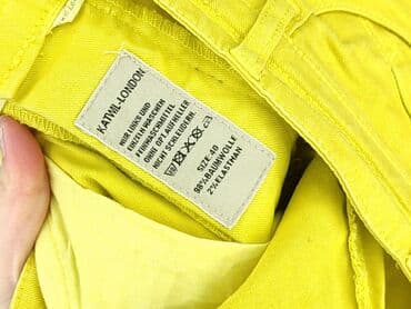 biale szerokie jeansy: Jeansy damskie, rozmiar L — 5