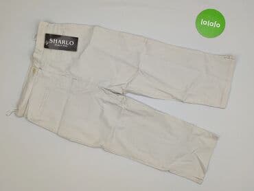 srebrne legginsy: Styled In Italy, 3/4 Trousers for women, M — 2