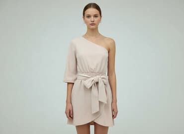 buty pudrowy róż na wesele: Sukienka damska, rozmiar S — 1