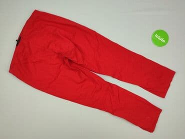 czerwone chinosy damskie: Spodnie materiałowe damskie, rozmiar M — 3