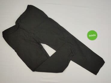 spodnie serduszka by o la la czarne: Styled In Italy, Spodnie materiałowe damskie, rozmiar 2XL — 3