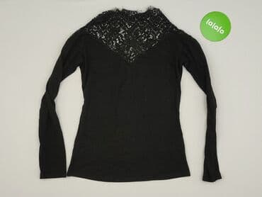 bluzka czarna z dekoltem v: Bluzka damska, rozmiar XL — 2