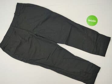 czarne szerokie jeansy: CAMAIEU, Spodnie materiałowe damskie, rozmiar 2XL — 2