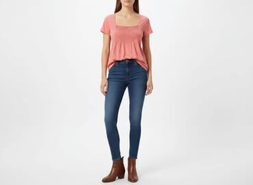 tanie bluzki z krótkim rękawem: Bluzka damska, rozmiar L — 7