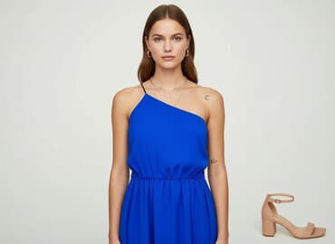 hm sukienka z elastycznym marszczeniem: H&M, Women`s dress, size M — 1