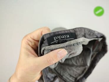 szerokie spodnie pepco: Papaya, Spodnie materiałowe damskie, rozmiar XL — 4