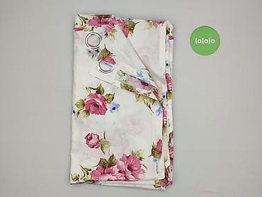 kwiatki: Zasłona na przelotkach – kwiatowy wzór - Typ: gotowa zasłona na — 3