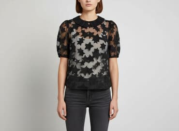 hm bluzki z krótkim rękawem: H&M, Bluzka damska, rozmiar L — 7