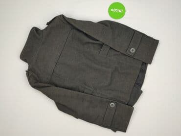 kurtka zimowa liu jo: Męski płaszcz/trencz dwurzędowy - Kolor: ciemnoszary (grafit) - — 3