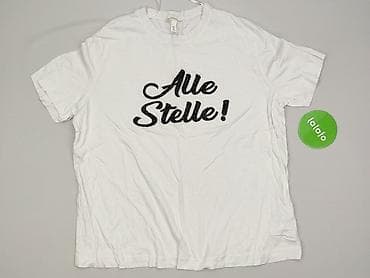 biale spodenki: H&M, T-shirt damski, rozmiar L — 2