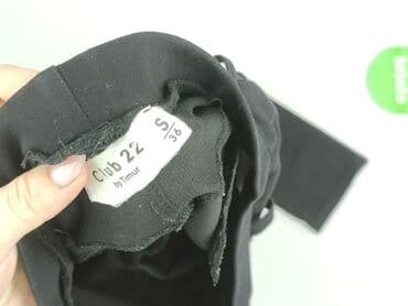 srebrne sukienki na imprezę: Material trousers for women, size S (EU 36) — 4