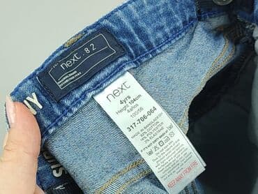 czapki pepe jeans: Spodnie jeansowe, Next, 3-4 lat, 98/104, stan - Bardzo dobry — 4