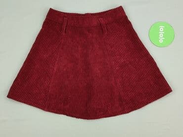 bordowa spódnice plisowane: Bershka, Spódnica damska, rozmiar XS — 3