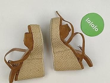 buty na koturnie: Sandały damskie, rozmiar 35 — 3